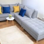 Sala Modular Convertible en Cama + Mesa + 5 Cojines