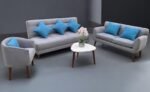 Sofacama Lineal + Doble + Silla Concha + Mesa