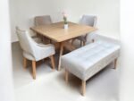 Comedor 4 puestos – Con banco 1m x 50cm + Mesa 110x110cm - Image 2