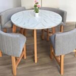 Comedor 4 puestos – Modelo Pizza – Mesa redonda 110cm