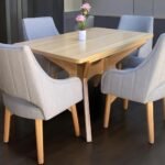 Comedor 4 puestos – Mesa rectangular 130x80cm