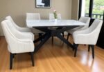Comedor 6 puestos – Base Cairo N°3 + Mesa 160x80cm - Image 2