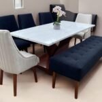 Comedor 8 puestos – Base Acuario + Mesa 210x90cm