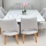 Comedor 8 puestos – Base Cairo N°2 + Mesa 150x150cm